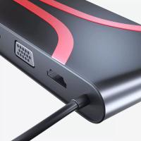 联想thinkplus底座扩展坞Type-c超薄桌面USB-C合金4K转换器USB3.0 thinkpad type-C dock 4K桌面底座 LX1901