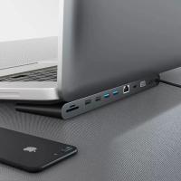 联想thinkplus底座扩展坞Type-c超薄桌面USB-C合金4K转换器USB3.0 thinkpad type-C dock 4K桌面底座 LX1901